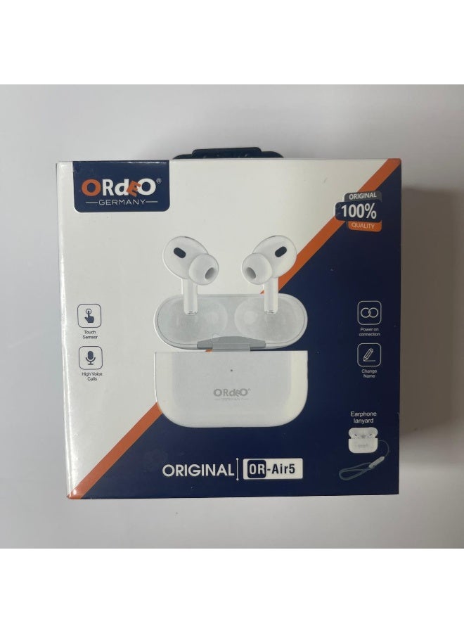 ORDEO-OR-Air5 Wireless Earbuds with Touch Controls, Auto Pairing & Crystal Clear Calls – Bluetooth Earphones with Voice Assistant Support - Image 3