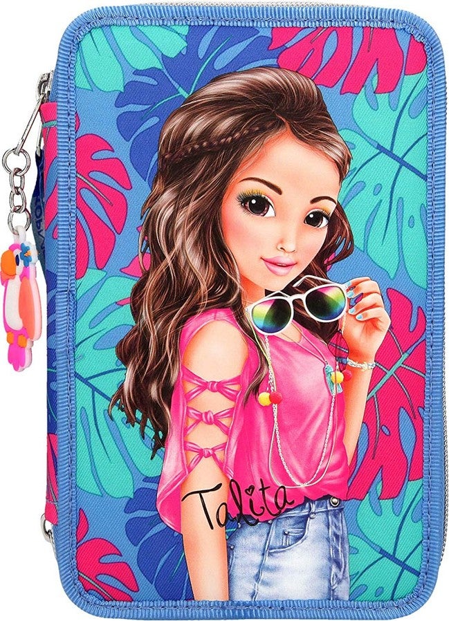 Top Model Tropical 3 Zipper Pencil Case 10421 