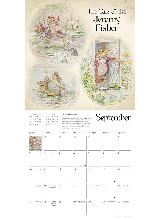 null - British Library: Beatrix Potter Wall Calendar 2023 (Art Calendar) - Image 1