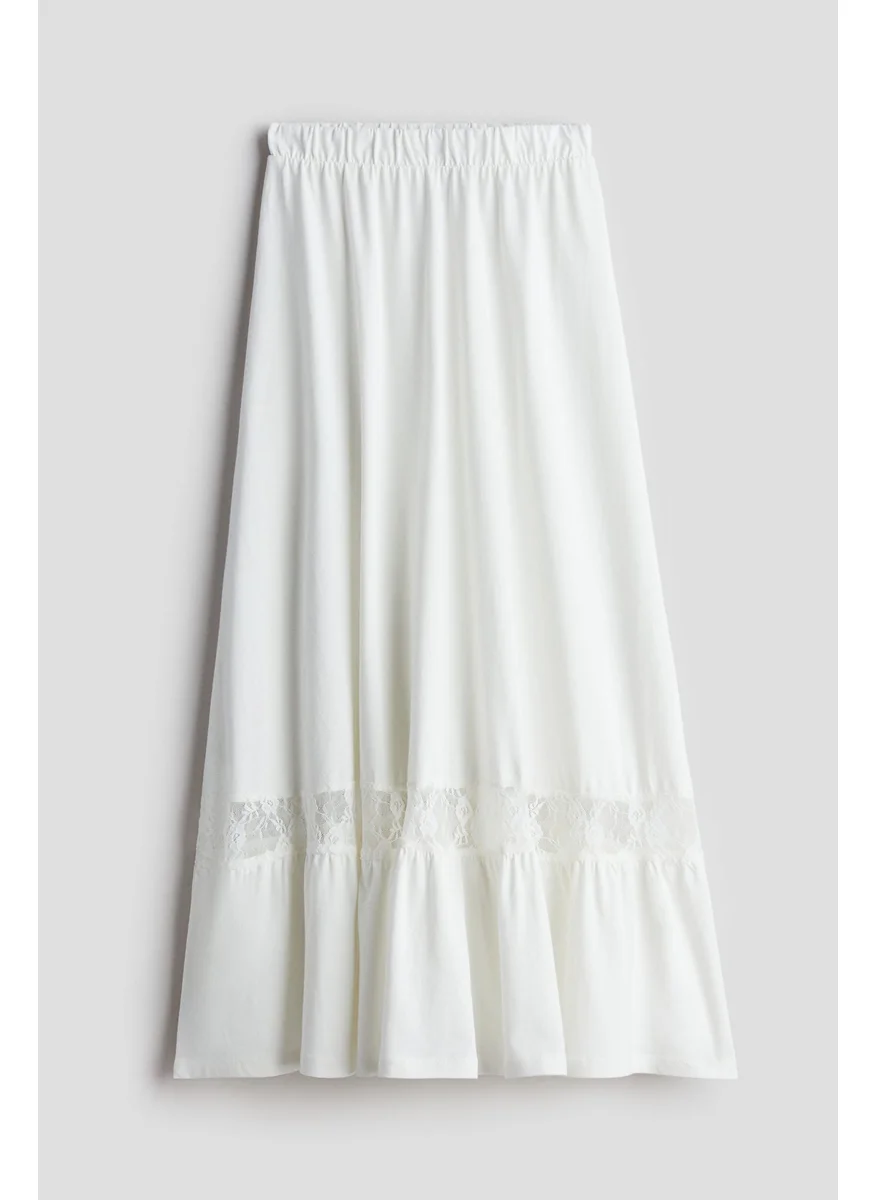 اتش اند ام Lace-Detail Skirt