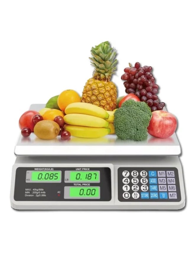 بروماس ميزان تسعير إلكتروني رقمي - ميزان وزن تجاري شديد التحمل للفواكه والخضراوات