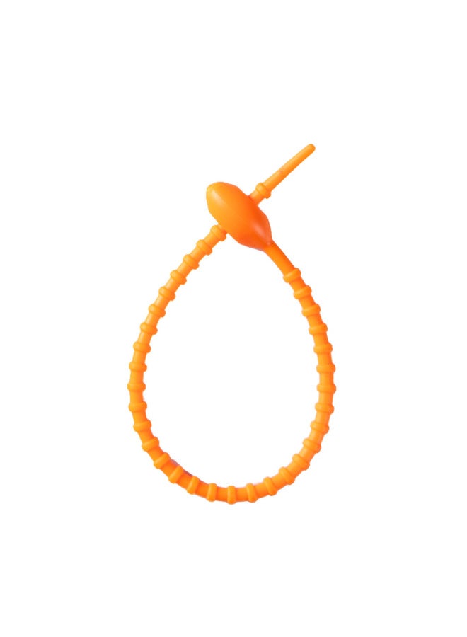 Loquat 210mm Frog Silicone Ties Winding Machine Diy Keychain Jewelry Bag Blind Box Pendant Rope Winder Digital Computer Accessories-Color:Orange - Image 1