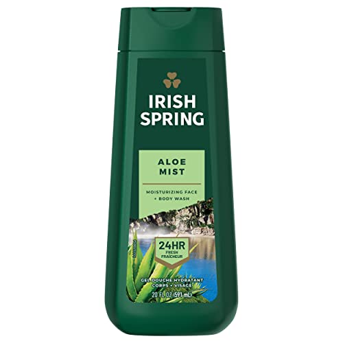 Irish Spring Mens Body Wash Shower Gel Aloe Vera  20 fluid ounce Pack of 6
