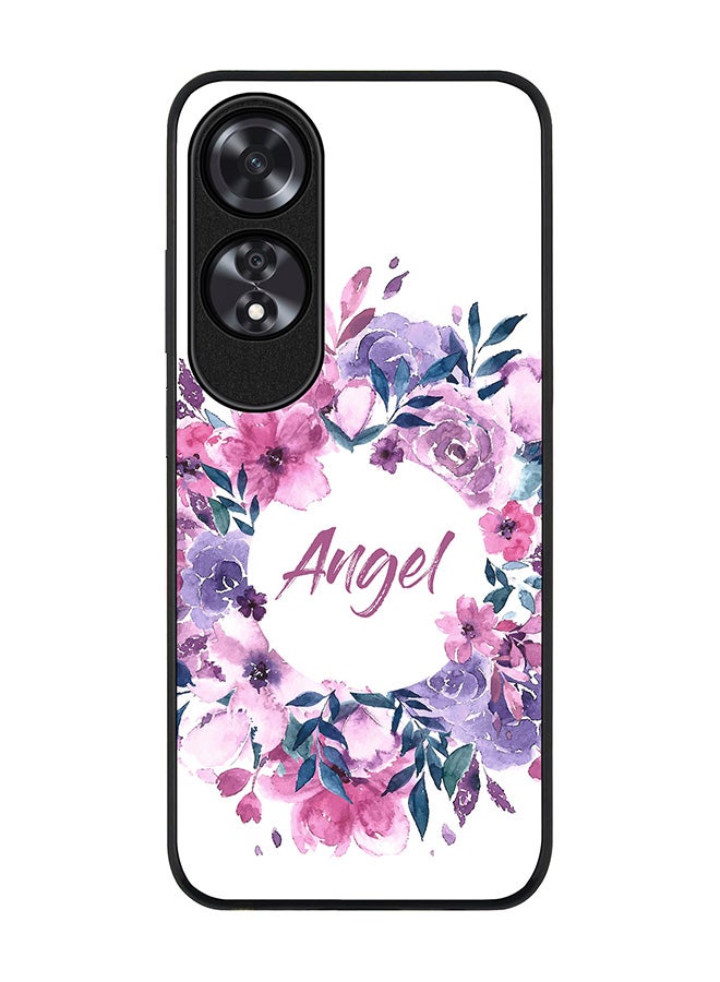 Stylizedd Rugged Black edge case for Oppo A60, Slim fit Soft Case Flexible Rubber Edges Anti Drop TPU Gel Thin Cover -  Angel - Image 1