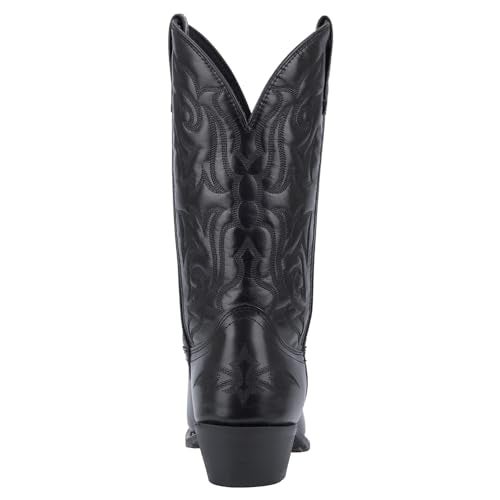 Laredo Mens Hawk Embroidered Snip Toe Casual Boots Mid Calf - Black - Size 8.5 3E - Image 3