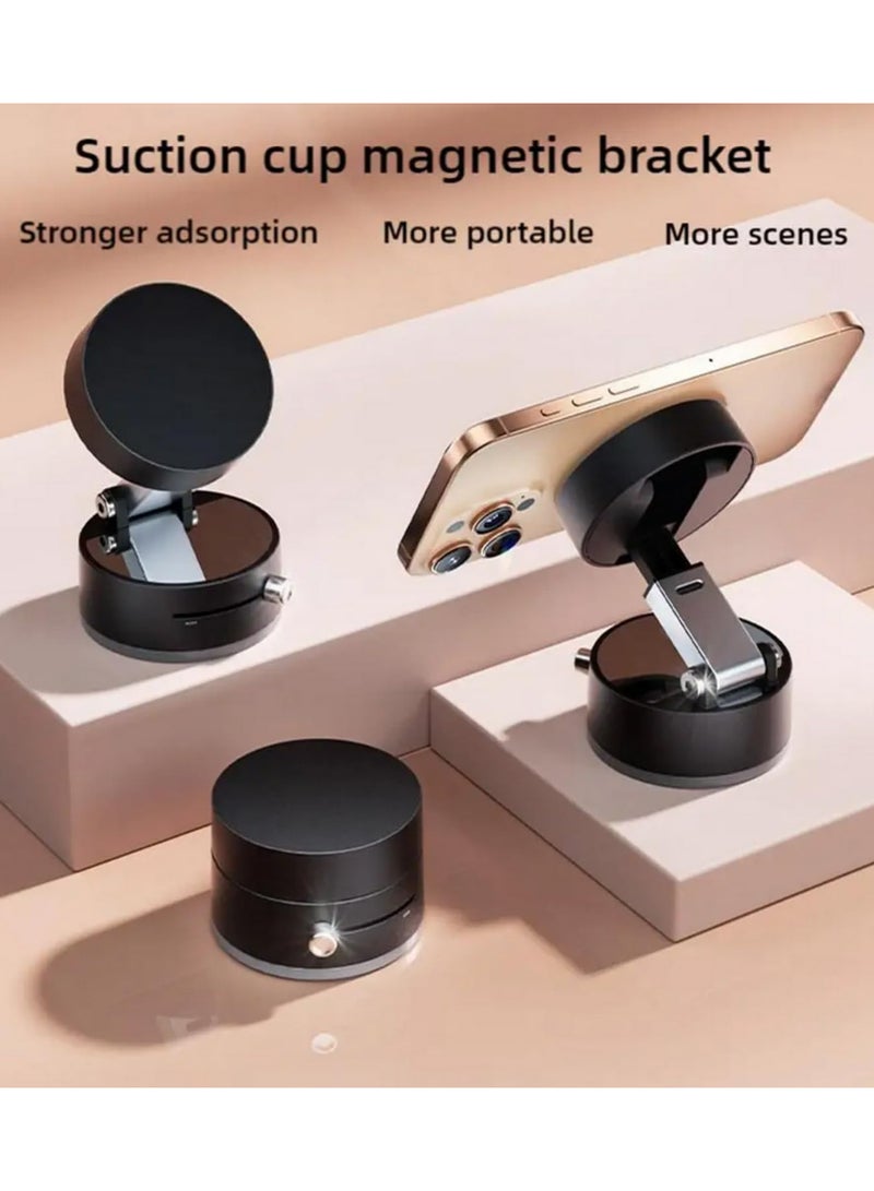 Double Sided Magnetic Phone Holder for Car Desk Universal Vacuum Suction Cup Stand 360Degree Rotatable Foldable Bracket Lazy Storage Strong Adsorption for All Smartphones - Image 3