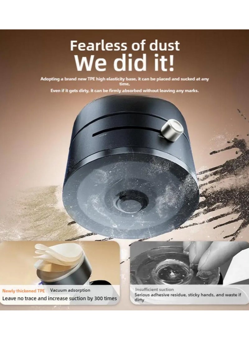 Double Sided Magnetic Phone Holder for Car Desk Universal Vacuum Suction Cup Stand 360Degree Rotatable Foldable Bracket Lazy Storage Strong Adsorption for All Smartphones - Image 4