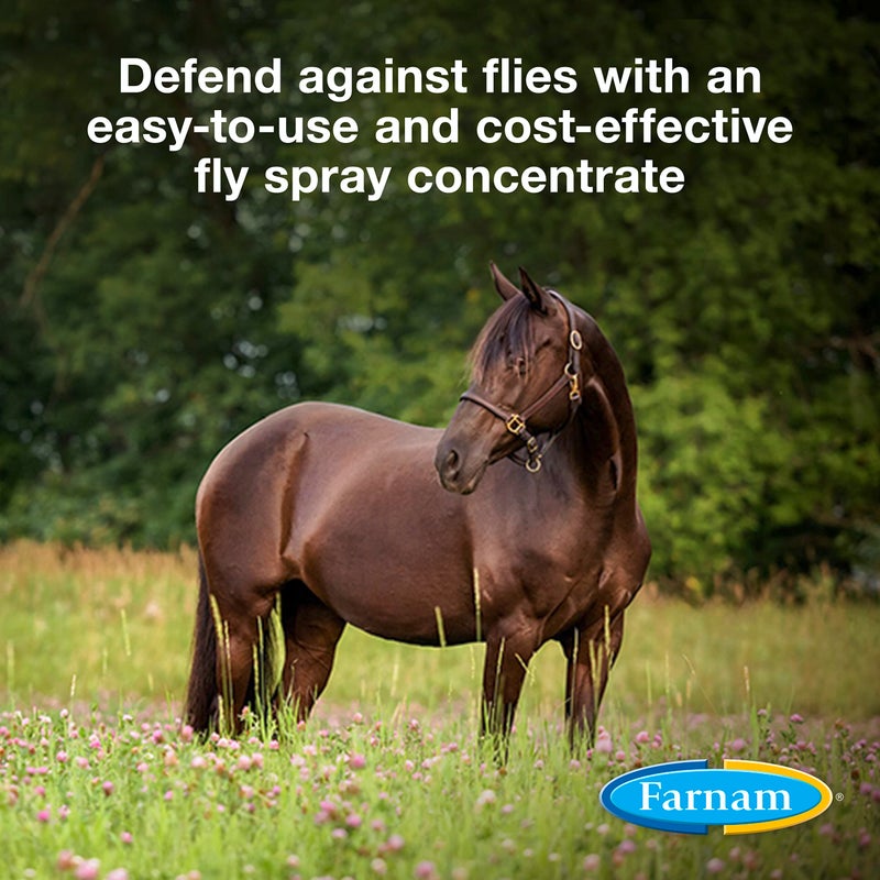 Farnam Repel-XPe Emulsifiable Horse Fly Spray, Liquid Concentrate, Mix with Water, 32 Ounces, One Quart - Image 2