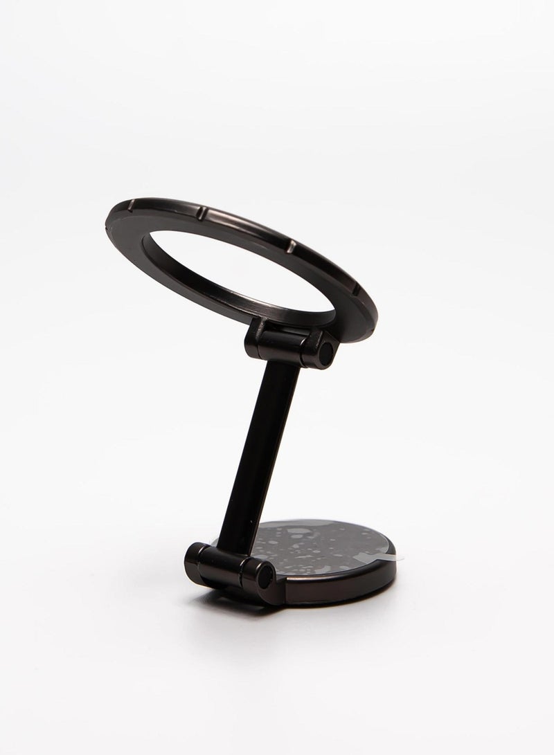 حامل هاتف مغناطيسي قابل للطي بزاوية دوران 1080° حامل هاتف مغناطيسي للسيارة أسود - Image 3