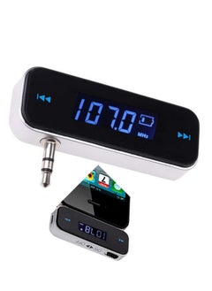 3.5mm Wireless Mini FM Transmitter In-Car Audio Kit for iPhone, Samsung, iPad, MP3 Players, Hands-Free Music Streaming and Calls