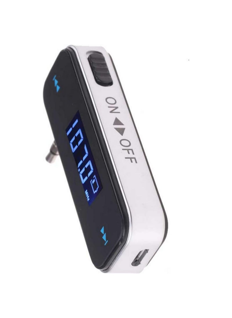 Generic - 3.5mm Wireless Mini FM Transmitter In-Car Audio Kit for iPhone, Samsung, iPad, MP3 Players, Hands-Free Music Streaming and Calls - Image 1