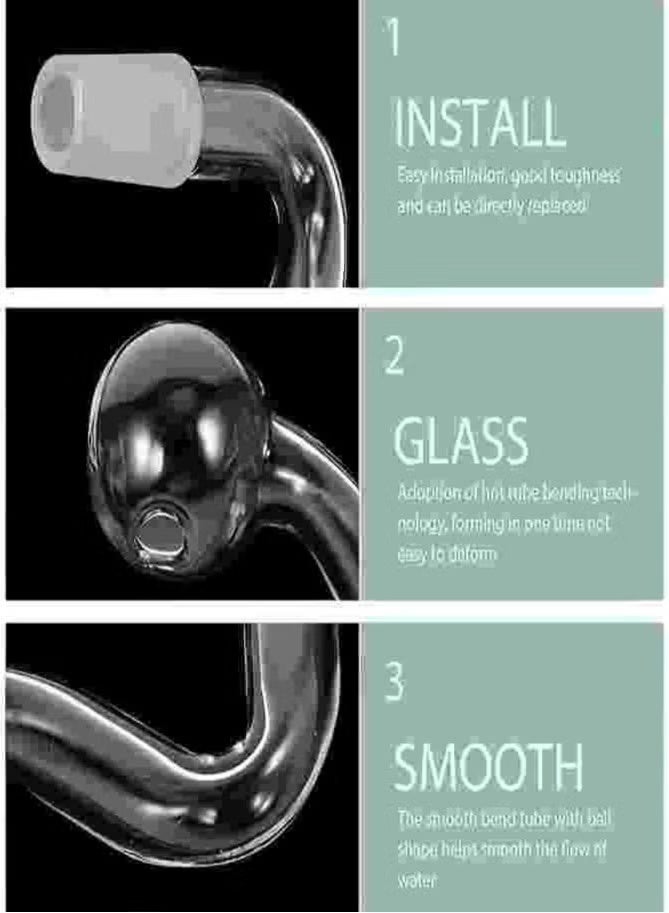 10 Pcs 10mm Clear Glass Fountain Inflow Pipe Aquarium Filter Tubing For Aquarium Planted Fish Tank