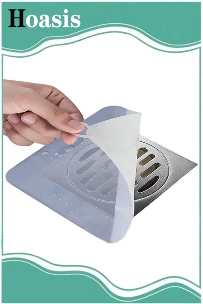 Hoasis 4 Pcs Tub Stopper Floor Anti-Odor Mat, Drain Cover for Shower Floor, Kitchen Seal, for Kitchen, Laundry, Toilet and Else - Image 1