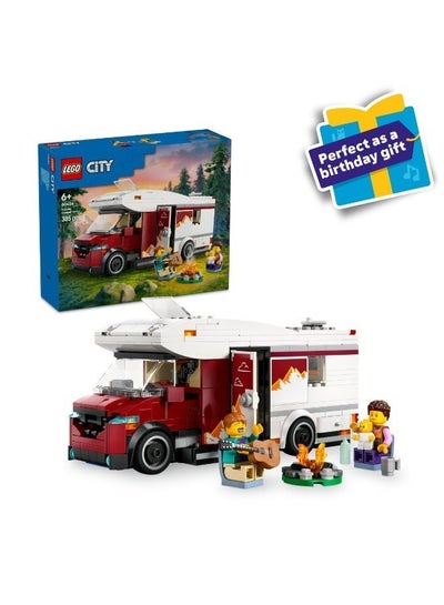 LEGO City Holiday Adventure Camper Van Toy Vehicle Set 60454 (Age 6+, 385 Pieces)
