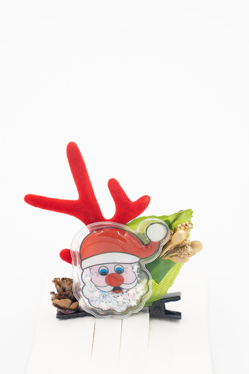 دىدانيالا مشبك شعر للبنات عدد 2 أزواج من إكسسوارات عيد الميلاد سانتا ورجل الثلج - Image 4