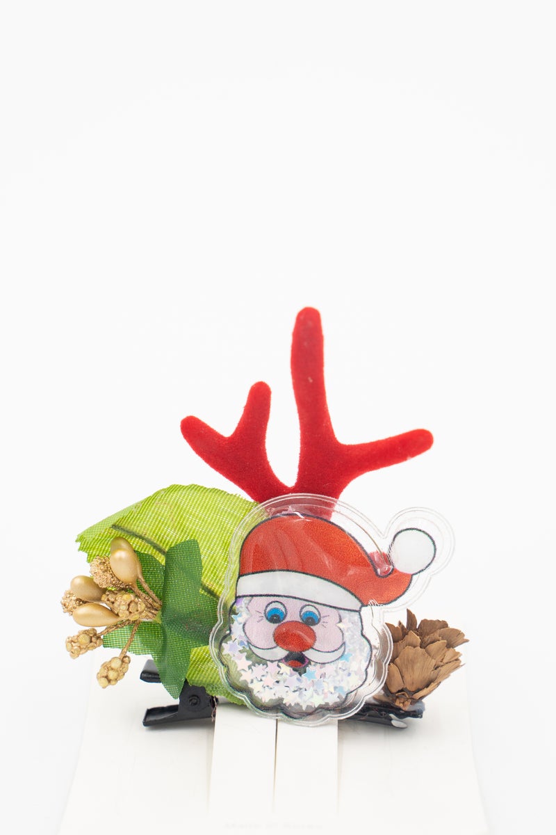 دىدانيالا مشبك شعر للبنات عدد 2 أزواج من إكسسوارات عيد الميلاد سانتا ورجل الثلج - Image 5