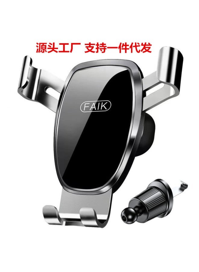 Mobile Phone Holder Air Outlet Gravity Sensor Car Mobile Phone Holder Car Mobile Phone Holder Triangle Gravity Mirror Holder - Image 3