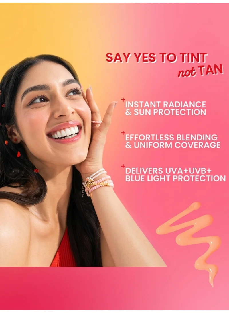 Dot & Key  Dot & Key Strawberry Dew Tinted Sunscreen In-Vivo Tested SPF 50+ PA++++ With New-Age UV Filters, Brightens & Protects Skin, Ultra-light, Blends Easily, With Niacinamide, Natural Finish, Non-Sticky | Rose | 50ml  | Best Price UAE