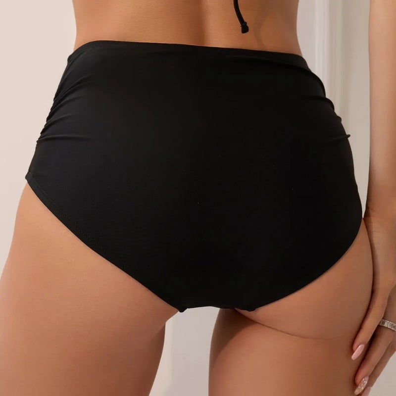 New Sexy and Export Swimsuit Bikini High Waist Wrinkled Swimsuit Swimming Trunks - Image 4