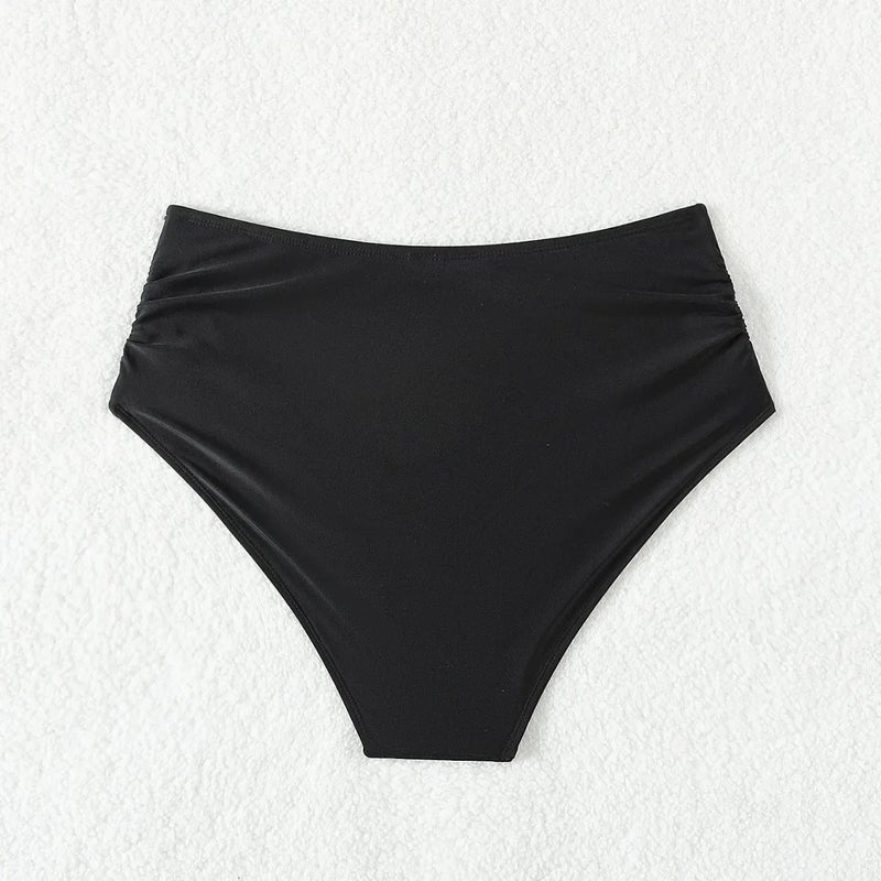 New Sexy and Export Swimsuit Bikini High Waist Wrinkled Swimsuit Swimming Trunks - Image 5