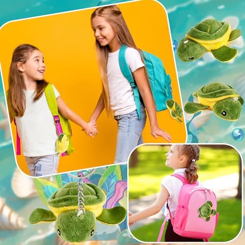 Flahard 16 Pcs 38 Inch Mini Stuffed Turtle Animals Toys Plush Turtle Animals Turtle Party Favors Small Stuffed Turtle Keychain for Birthday Party Goodie Bag Fillers - Image 5