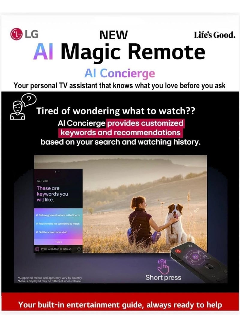 Remote House Original MR25GA Magic Remote Compatible with 2025 LG TVs Includes AI, Pointer and Voice - Image 5