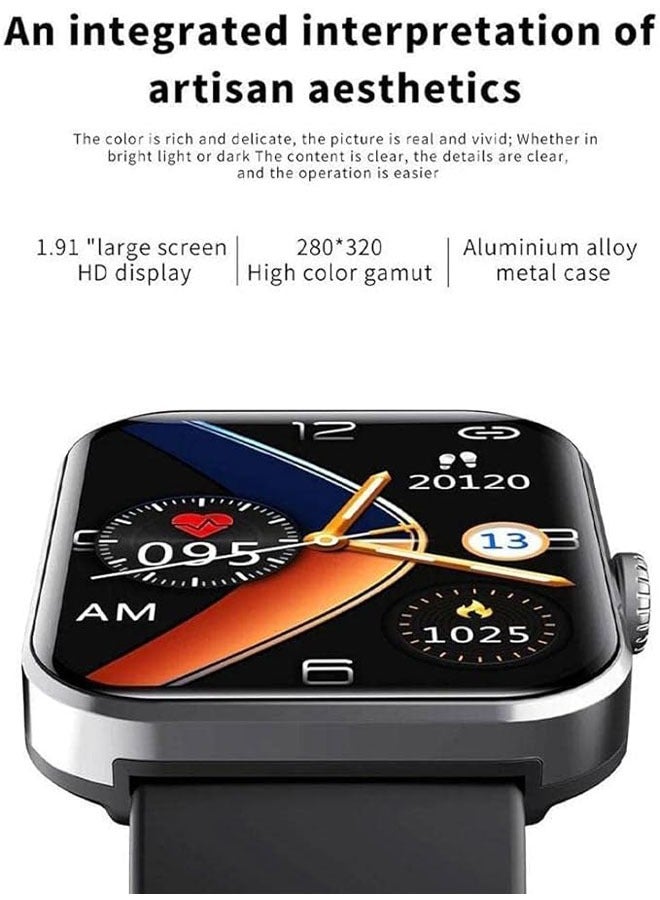 F57l Blood Glucose Monitor All Day Watch Heart Rate and Blood Pressure Monitor Bluetooth Fashion Smart Watch Blood Pressure Oxygen Monitor - Image 5