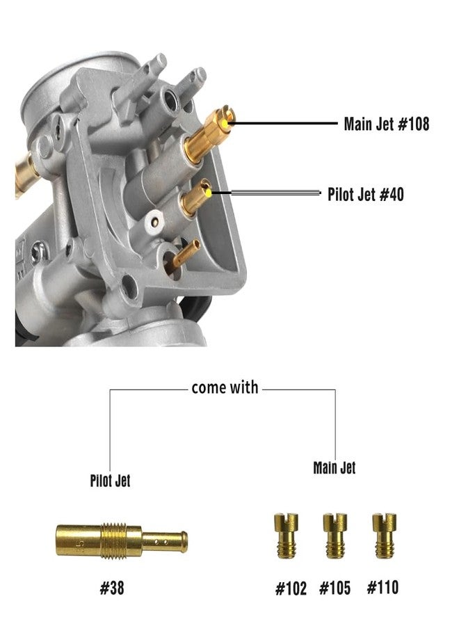 NIBBI PEZ28 Carburetor with Carb Jets High Performance 30mm Carburetor - Pit Dirt Bike ATV Scooter Moped - Image 3