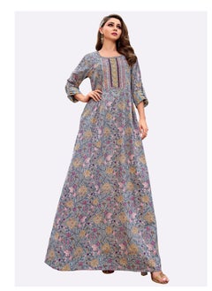 Sara Floral Printed Jalabiya