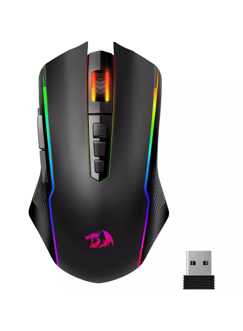 REDRAGON M914 NIX RGB Tri-Mode 2.4G/USB-C/Bluetooth Rechargeable Gaming Mouse – 10,000 DPI - Image 1
