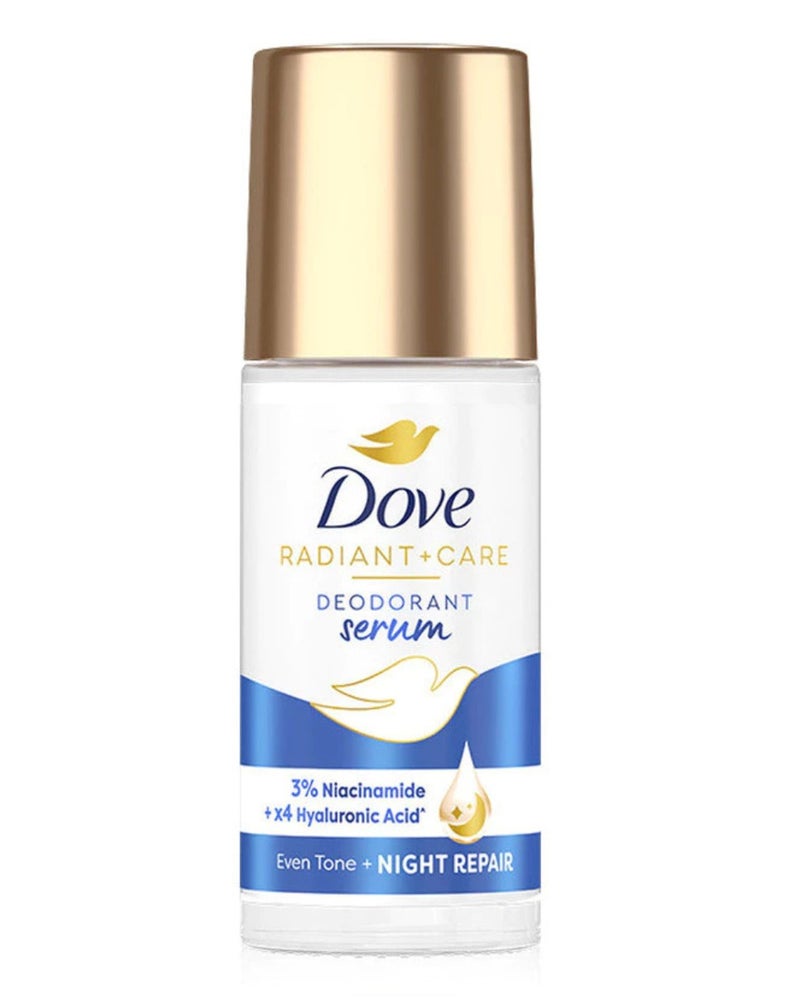 Dove Radiant + Care Deodorant Serum 45ml – 3% Niacinamide + 4X Hyaluronic Acid, Brightening, Hydrating & Long-Lasting Freshness - Image 3