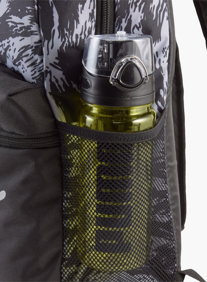 PUMA Logo Print School Backpack with Adjustable Straps and Zip Closure  - Image 3