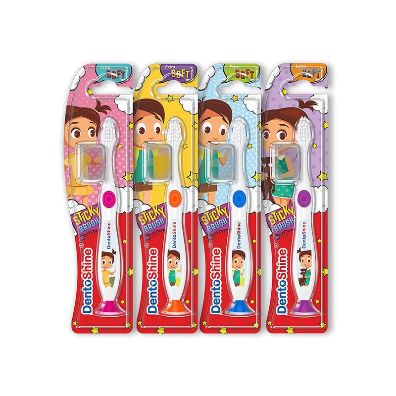 Sticky Extra Soft Toothbrush - Pack of 4 (Age 2+)