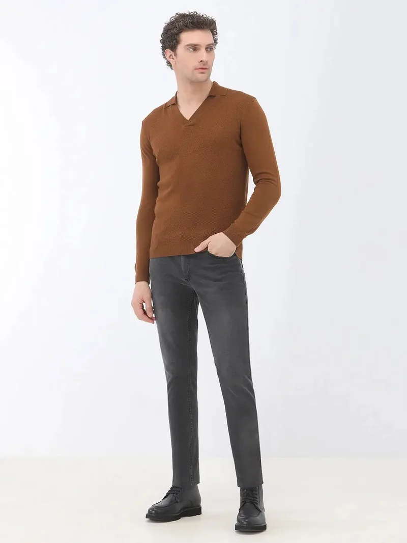 Kip Cinnamon Knitwear Sweatshirt