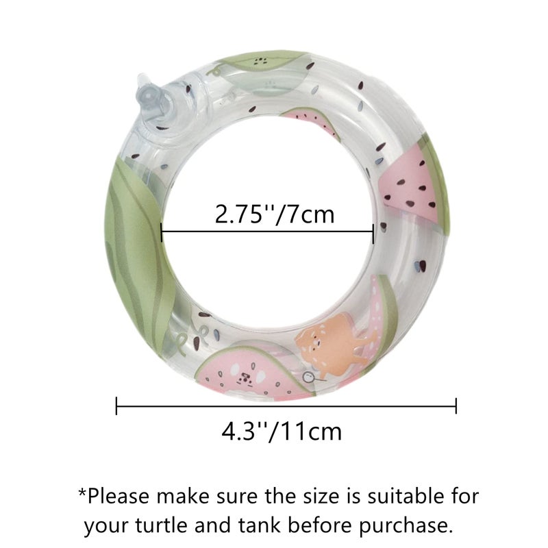 WCDJOMOP Inflatable Small Animal Floaties - 3 Pack Swimming Ring Rest Dock for Turtle, Tortoise, Terrapins, Frog, Reptile - Image 2