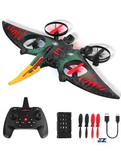 ELTRAZONE RC Aeroplane 2.4GHz Remote Controlled Aeroplane L0713 Quadcopter, Floating Fighter Aircraft RTF for Beginners, Children & Adults, USB Charging, Green – Easy to Fly, Fun for All Ages  - Image 1