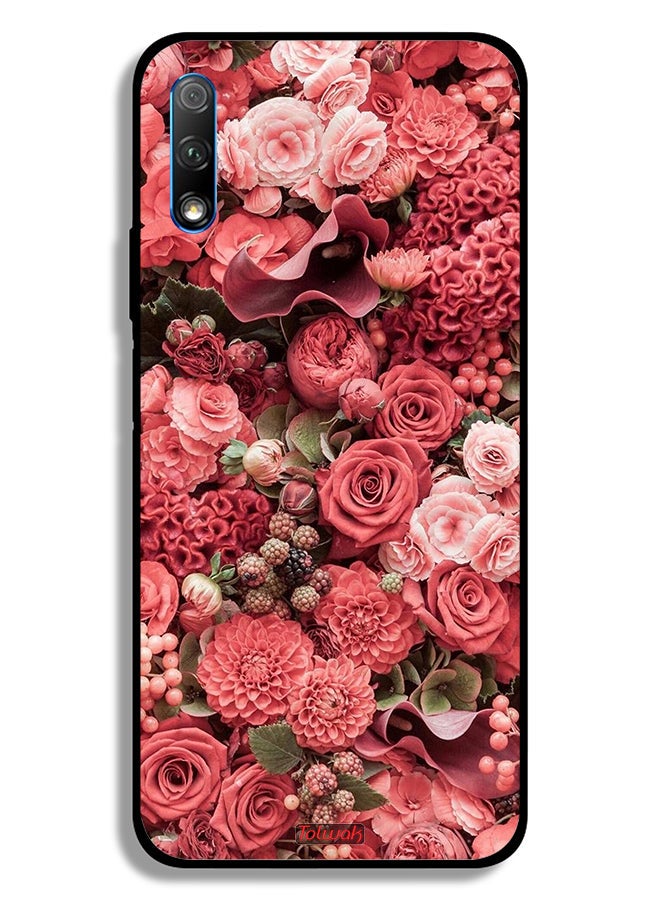 Tolwak Honor 9X (China) Protective Case Cover Peach Roses - Image 2