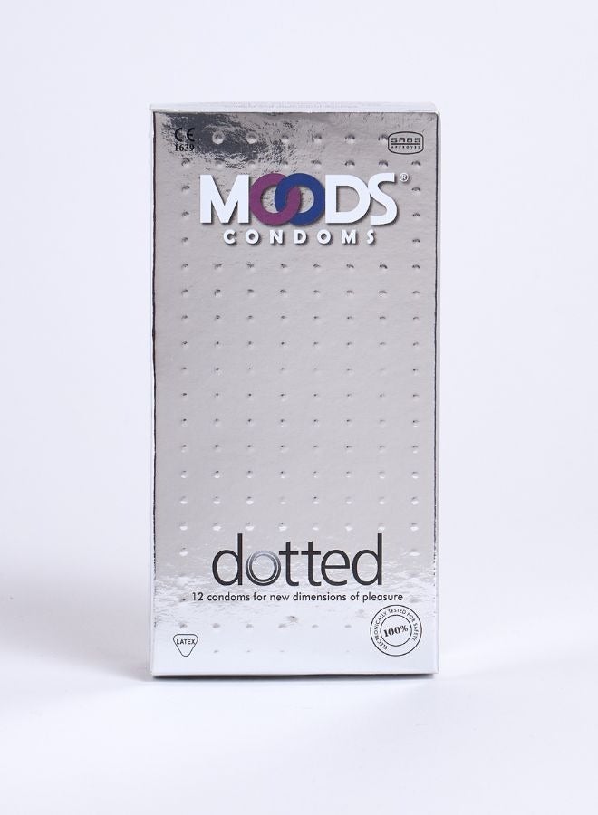Moods Dotted Condoms 12 Pieces - Image 2