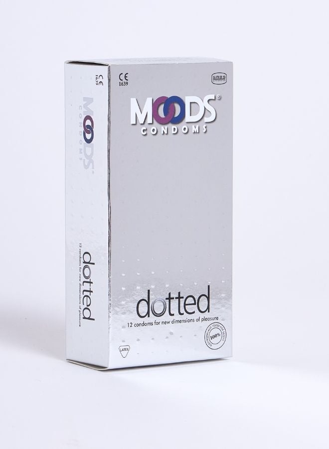Moods Dotted Condoms 12 Pieces - Image 1
