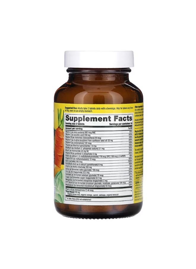 MegaFood Mens Advanced Multivitamin 60 Tablets  - Image 2