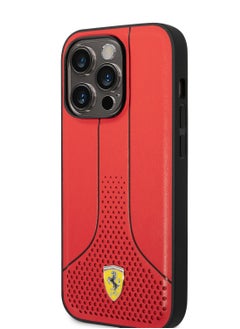 Ferrari Ferrari PU 296P Hard Case for iPhone 14 Pro - Red [ FEHCP14LPCSR ]  - Image 1