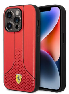 Ferrari Ferrari PU 296P Hard Case for iPhone 14 Pro - Red [ FEHCP14LPCSR ]  - Image 2