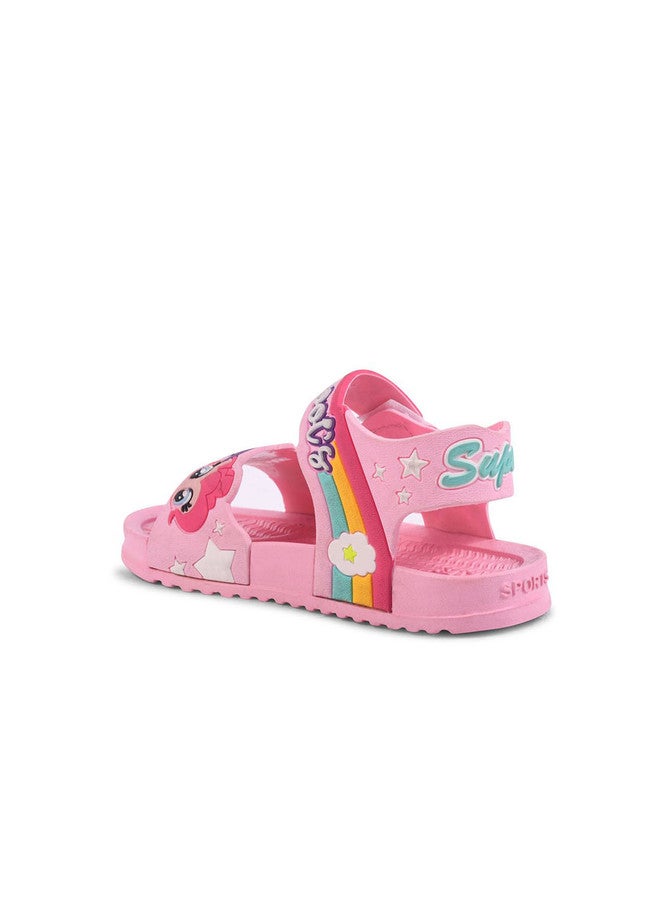 KATS My Little Pony Girls' Pink Comfort Sandals with Velcro Closure - Image 4
