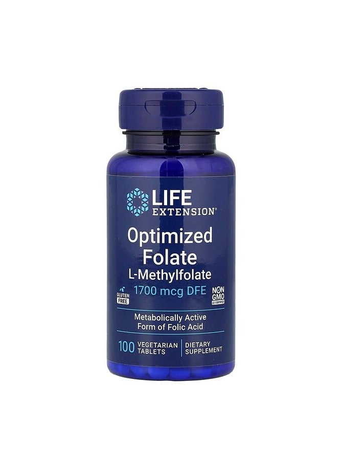 Optimized Folate, 1,700 mcg DFE, 100 Vegetarian Tablets