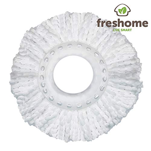 Freshome Extremely Absorbent Premium Microfibre Spin Mop Head Refill (White)- Pack of 5 - Image 3