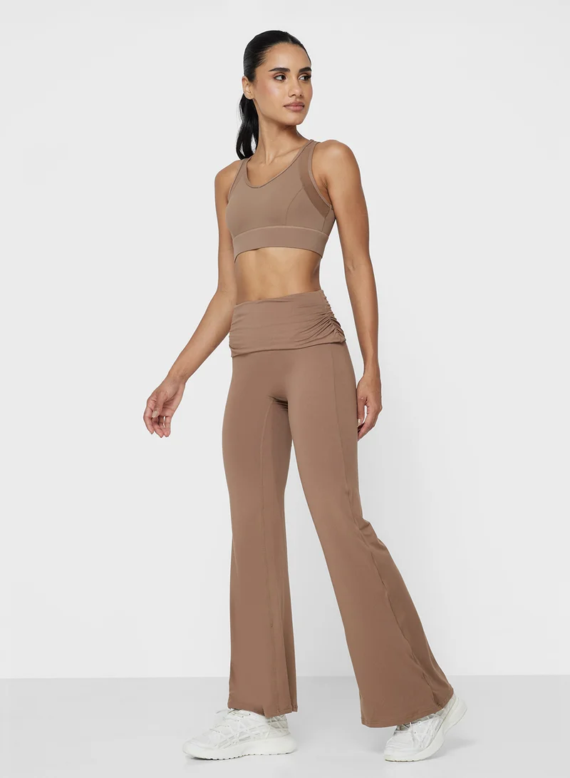 FRWD Mesh Panel Sports Bra with Back Clasp