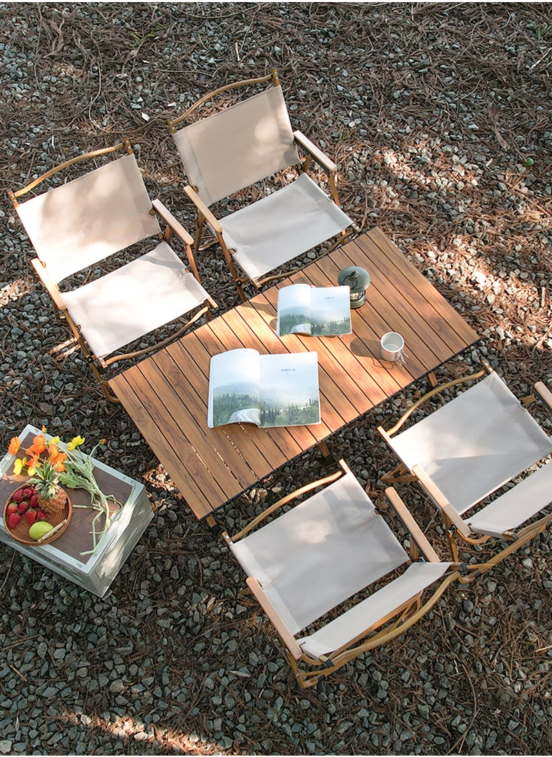 Sharpdo Outdoor Portable Waterproof Oxford Cloth Folding Chair, Suitable for Camping, Seaside, and Outdoor Activities 51*50*78CM  - Image 2