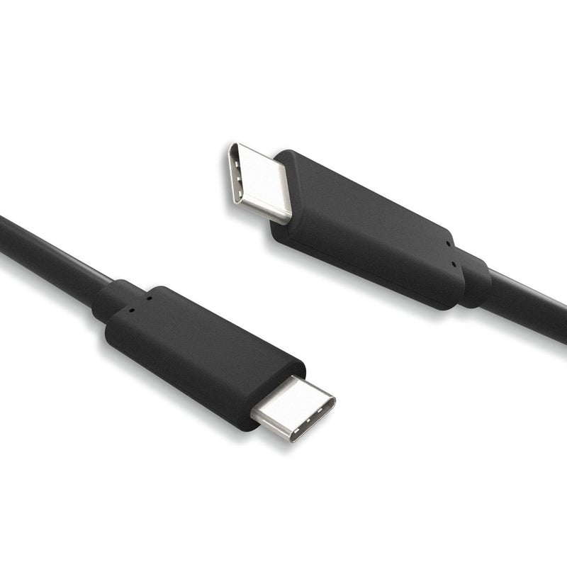Cablelera USB3.2 Gen2x1 Type-C Charging Cable, USB C Cable, USB-C to USB-C, 10Gbps High Speed Data Transfer, USB PD, 60W Fast Charging. Black, 6 inch - Image 1