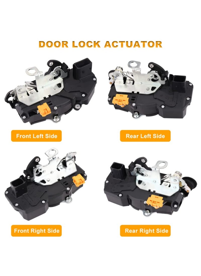 TLAXCA - Power Door Lock Actuator Front Rear Right  Left for Chevy Suburban Silverado Tahoe Avalanche, for GMC Sierra Yukon XL, for Cadillac Escalade ESV EXT 2007-2009, OE 931-304 931-303 931-109 931-108 4pcs - Image 1