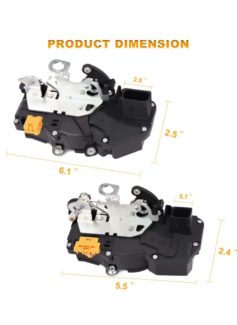 TLAXCA - Power Door Lock Actuator Front Rear Right  Left for Chevy Suburban Silverado Tahoe Avalanche, for GMC Sierra Yukon XL, for Cadillac Escalade ESV EXT 2007-2009, OE 931-304 931-303 931-109 931-108 4pcs - Image 1